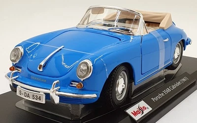 Maisto 1/18 Scale Diecast 46629 - Porsche 356B Cabriolet 1961 - Image 1 of 4