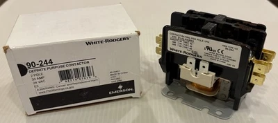 Emerson 30 Amp 2-Pole Definite Purpose Contactor 90-244 White Rodgers - Image 1 of 4