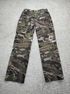 Under Armour Storm Camo Pants Youth Boys Size 12 Cargo Hunting Outdoors Loose - Picture 1 of 11