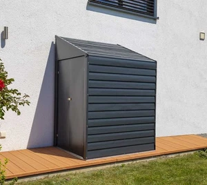 Gerätehaus Metall Gartenhaus Geräteschuppen Anlehnhaus Spacemaker 124x203x208cm - Bild 1 von 7