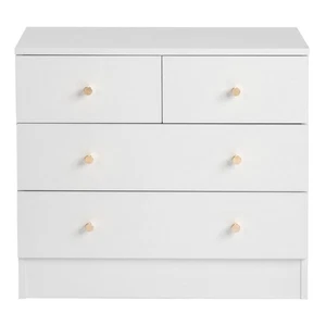 NEW 4-Drawer Dresser Nightstand Organizer Storage Bedroom Cabinet Home White - Picture 1 of 10