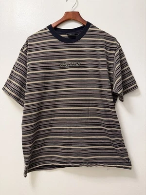 Vans Cameron Stripe Shirt Walnut Green Cream Men’s  Size Large Skate Streetwear - Image 1 of 4