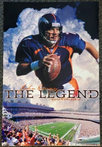 John Elway THE LEGEND Denver Broncos 1998 23x35 Vintage Original Costacos POSTER - Picture 1 of 1
