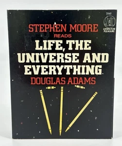 Life the Universe and Everything by Douglas Adams 2 Cassette Abridged - Imagen 1 de 3