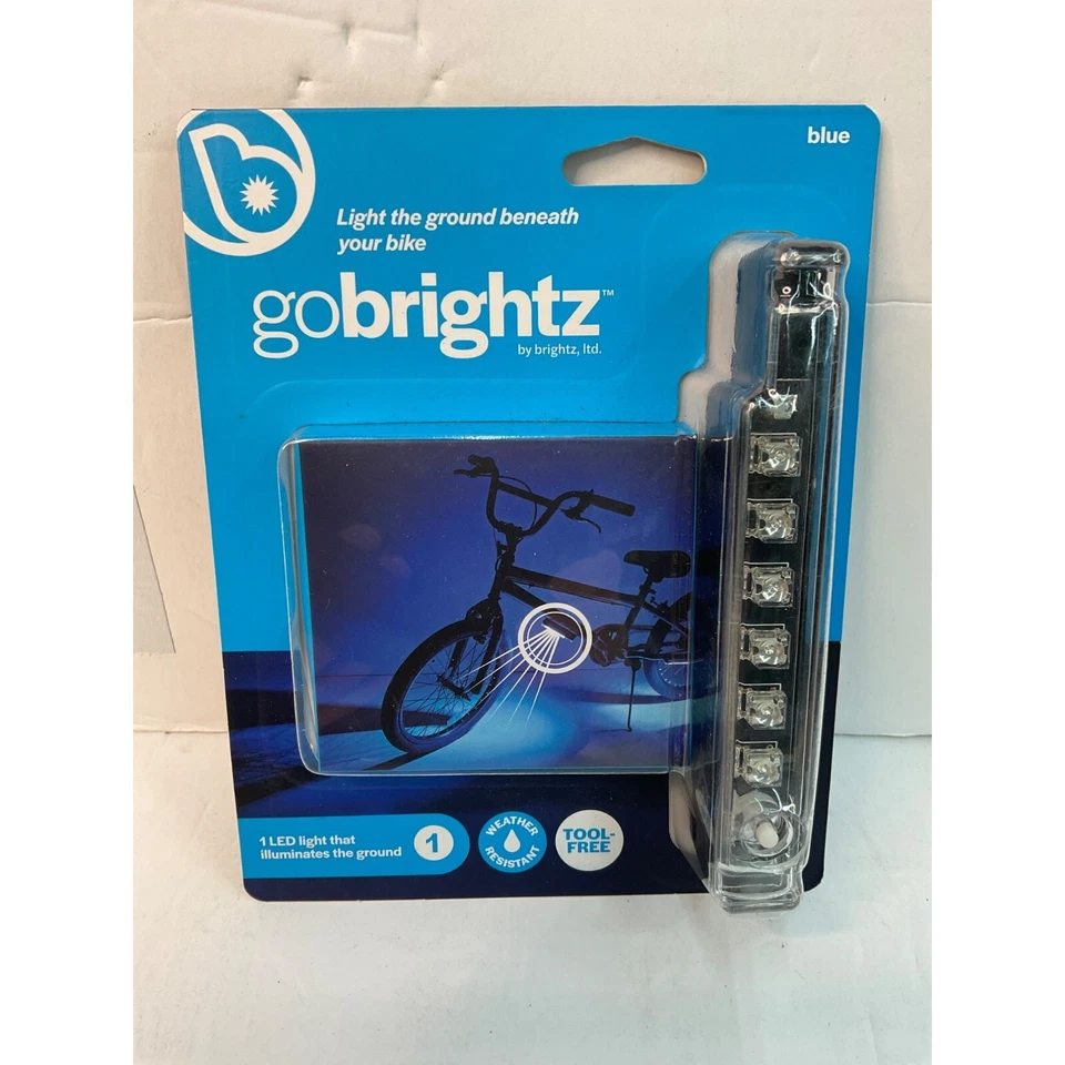 Go Brightz LED Bicycle Accessory Frame Bike Light Illuminates Ground BLUE