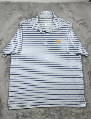 Camisa de golf Vineyard Vines para hombre extra grande azul a rayas Jim Nantz Presidents Cup Foto 1 de 4