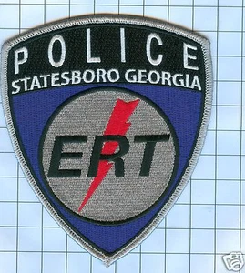Polizei Patch - Georgia - Statesboro E.R.T. Silber/Blau - Bild 1 von 1