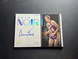2022-23 Panini Noir Jerry West Noir Auto 25/25 LA ANCJWS Color Lakers Silver - Picture 1 of 3