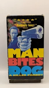 Man Bites Dog Killer Comedy Horror VHS French Faux Documentary - Picture 1 of 4