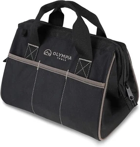 Olympia Tool Bag 12 Inch, Heavy Duty Tools Bag with 3 Large Pockets, Adjustable - Picture 1 of 7