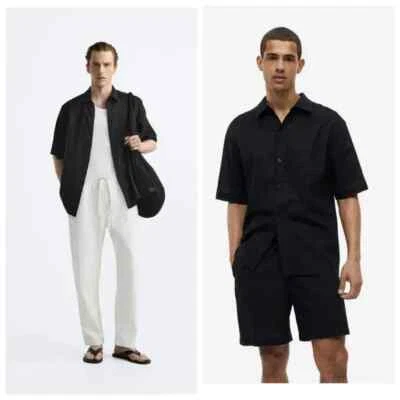 Kenneth Cole Linen Short Sleeve Casual Button-Down Shirts for Men XL - Image 1 of 4