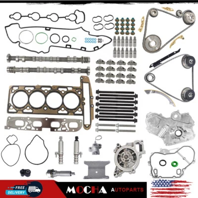 Kit de cadena de distribución para Chevrolet Equinox GMC Terrain 2,4 L árbol de levas elevadores balancines Foto 1 de 4