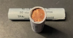 Münzrolle - 50 x 2 Cent Münze Griechenland 2002 - "Korvette aus d. Zeit d. Unabh - Bild 1 von 3