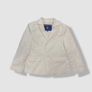 Andy & Evan Kid's Boy's White Long Sleeve Two-Button Front Suit Jacket Size 7 - Picture 1 of 3