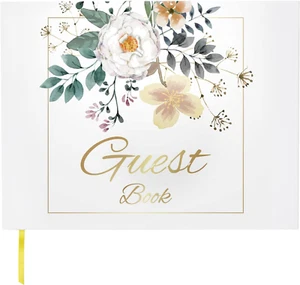 Wedding Guest Book, Guest Sign in Book for Wedding Reception, 120 Pages Hard Cov - Picture 1 of 12