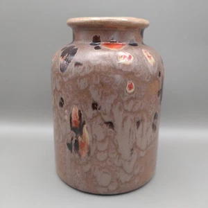 Vintage 20th Century Art Pottery Decorative Drip Glaze Vase Unmarked 12cm OOAK - Picture 1 of 12