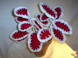 New faux coleus plant red, burgundy, white a - Picture 1 of 3