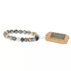 Scout Curated Wears PICASSO JASPER STONE Bracciale Impilabile Gioielli SS014 - Foto 1 di 3