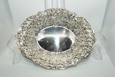 VINTAGE 90.5g ROCOCO STYLE STERLING SILVER SERVING BOWL or BONBON DISH 1961