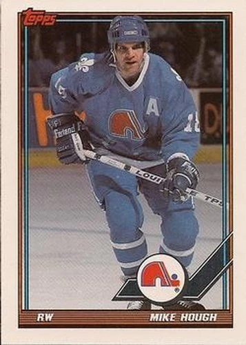 #113 Mike Hough - Quebec Nordiques - 1991-92 Topps Hockey - Image 1 of 1