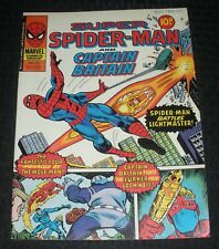 1977 SUPER SPIDER-MAN w/ Captain Britain / Lightmaster UK Weekly #234 FN 6.0