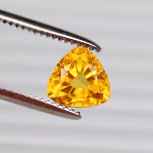 Piedra preciosa suelta de zafiro amarillo corte trillón real 3,30 quilates mejor calidad - Imagen 1 de 6