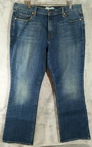 Levis 515 Denim Jeans Pants Womens 16M Blue Boot Cut Flap Pocket Stretch Casual - Picture 1 of 10