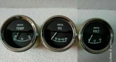 Elec Oil Pressure Water Temperature Volt Gauge 2" / 52mm Electrical replica - Image 1 of 4