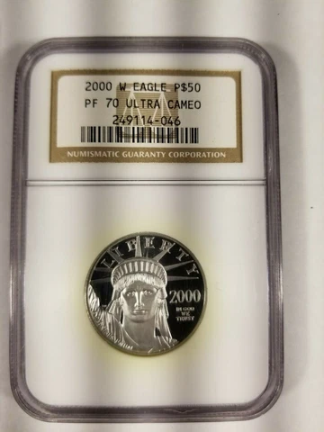 2000 PLATINUM EAGLE P$50 NGC PF 70 ULTRA CAMEO Cover