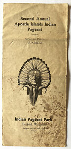 1925 BAYFIELD WISCONSIN 2ND ANNUAL APOSTLE ISLANDS INDIAN PAGEANT PAMPHLET