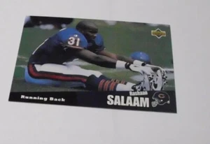 Upper Deck Folz Minis Card Football 1997 Rashaan Salaam Baylor Bears NFL #8 Rare - Picture 1 of 2