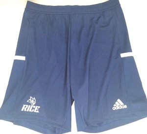 NEW Rice University Owls Adidas Navy Blue Stretch Athletic Shorts Men's L - Picture 1 of 9