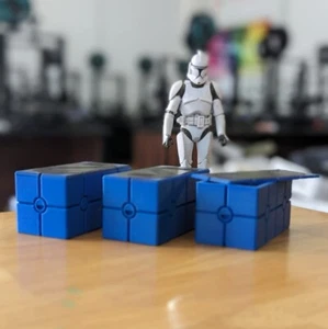 3x kundenspezifische Scankisten für 3,75 Zoll (1:18) Figur Diorama - Bild 1 von 4