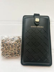 NEW CHANEL GWP COCO CRUSH VIP Novelty Smartphone Case Card Pocket BLACK - Picture 1 of 8