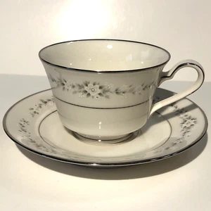 Noritake Ivory China Tea Cup and Saucer Japan Heather 7548 Pristine Condition! - Imagen 1 de 11