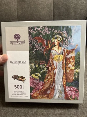 Rompecabezas de madera Wentworth, 500 piezas, REINA DE SEDA, Nene Thomas, completo Foto 1 de 4