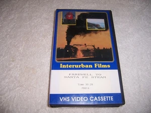 Farewell to Santa Fe Steam VHS Video trains railroad - Picture 1 of 3