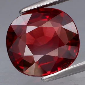4.31Ct.Best Color! Natural Cherry Red Rhodolite Garnet Africa Full Fire&CLEAN - Picture 1 of 4