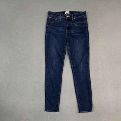 J. Crew Jeans Women’s 28 Blue High Rise Toothpick Skinny Stretch Denim Cotton - Image 1 of 4