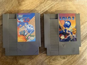Adventures Of Lolo & Lolo 2 Nintendo NES Game Cart Lot Puzzle HAL NTSC