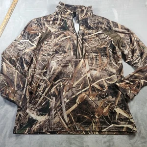 Gander Mountain Guide Series Mens 2XL 1/2 Zip Camo Pullover Lightweight Fleece - Picture 1 of 7