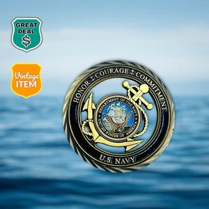 Moneda Desafío Marina de los Estados Unidos. Moneda militar conmemorativa de colección. - Imagen 1 de 5