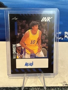 Max Christie RC-2023 Leaf Ink Blue Auto #BA-MC1 - Bild 1 von 2