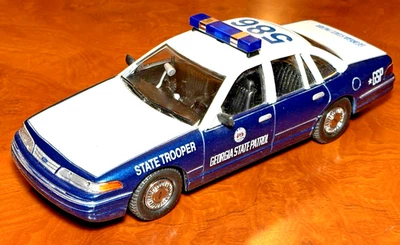 Code 3 Georgia State Patrol State Trooper 586 Scale 1:24 Diecast Car - CLEAN - Image 1 of 4