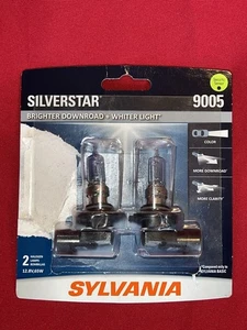 Sylvania Silverstar 9005 Pair Set High Performance Headlight 2 Bulbs - Picture 1 of 2
