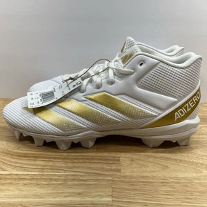 Adidas Adizero Impact.2 MD Football Cleats Men’s 13 White Gold Molded IF5106 - Picture 1 of 11