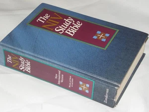 NIV Study Bible 1990 Hardcover Red Letter - Picture 1 of 1