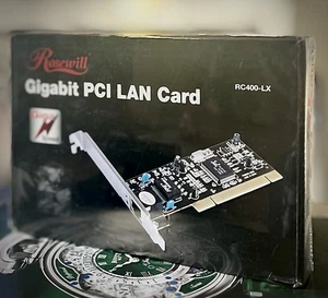 Rosewill RC400-LX Gigabit Giga Speed PCI Lan Card RC400-LX Sealed FREE SHIPPING - Afbeelding 1 van 3