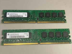 1GB 2x512MB PC2-3200U HYS64T64000HU-5-A A5E52232 Desktop Ram Memory Kit - Picture 1 of 4