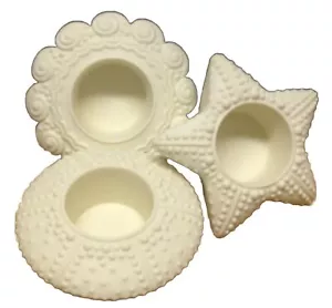Candelabros PartyLite Sea Drifters 3 piezas Tealight P7103 Shell Starfish retirados - Imagen 1 de 6